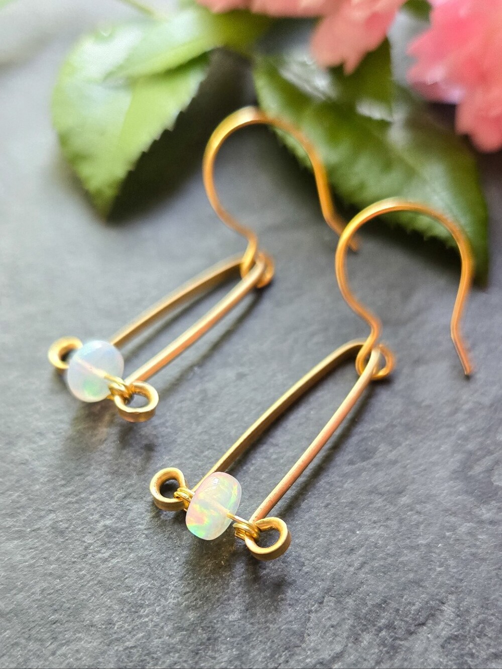 NWT Artisan-Made Welo Opal Drop Earrings